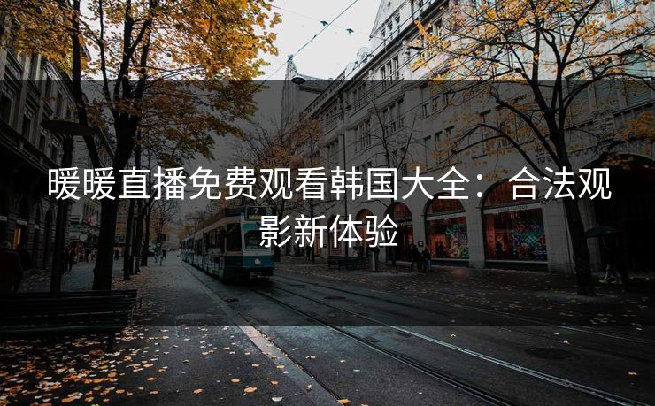 暖暖直播免费观看韩国大全：合法观影新体验